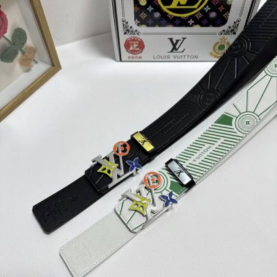 品名：Lv..路易..威登 材质：原单牛皮腰带 百分百头层牛皮腰带保证真皮，24K纯钢扣，专柜原单品质、做工精细，时尚大牌，送人自用首选 包装： 请认准如图专柜