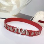 特 4.0cm华伦天奴新腰带，双面头层牛皮皮料，长度：75.80.85.90.95.100.105.110欧，钢五金扣原版开模定制庆祝]