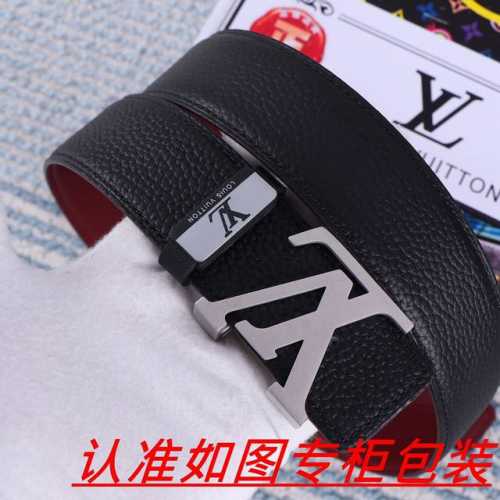 品名：Lv..路易..威登原单 材料：百分百头层牛皮，保证真皮。24K纯钢扣双面可用专柜同等质量， 送人自用首选 包装： 请认准如图专柜包装，赠送打孔器，银联发