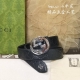 Gucci.古驰 全套包装 3.8Cm进口小牛皮压花, 专柜正品1:1完美复刻. 原版牛皮底, 采用热压印技术的gucci Signature皮革精制而成，触感