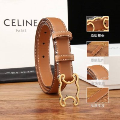 特 CéLine.赛林 女款腰带 全套包装 新款女款女士腰带 正品开模2.5Mm。外贸公司订单出口越南 原厂意大利进口皮，正品真空电镀五金，欢迎转图！