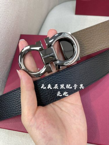 无夹层原厂皮 Ferragamo菲拉格慕 Nfc芯片扫码款 正品尺寸3.5Cm意大利原厂皮