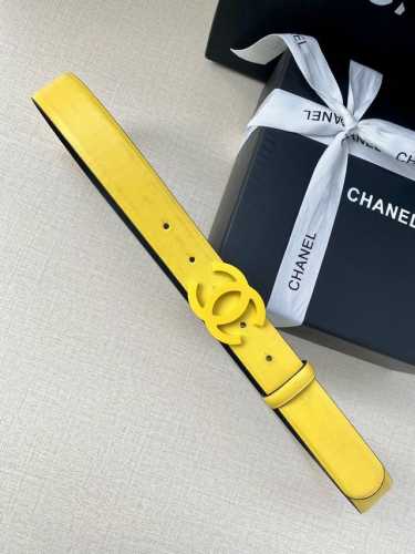 特 P180 宽度3.0Cm Chanel 香奈儿 品牌新款 选用两面平纹牛皮多颜色可选择，搭配同色金属钢扣！