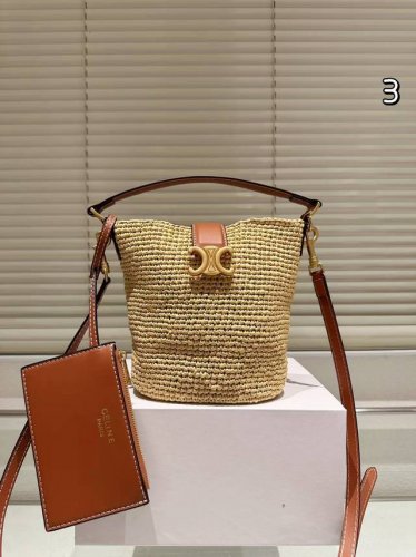 Size 16.18Cm Celine 草编包 夏天这么好看的草编包还不拥有嘛 100%好适合度假~ 看海看海看海