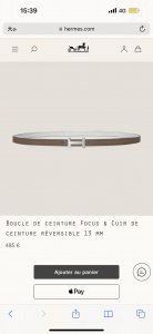 Hermes 女款 Focus Buckle & Reversible Leather Strap 3Mm