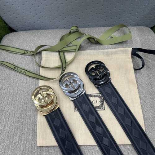 古奇自动秘原单高端品质专柜官网同步支持Nfc感应宽度3.5自动精美扣头意大利进口头层原版花纹纹理消晰真实感超强打造全新的视觉3D郊果高档客户入手送礼自用佳品 长