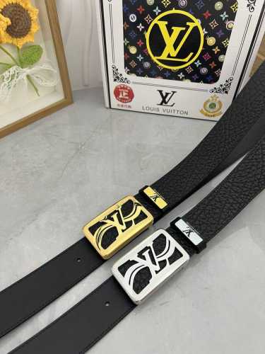品名：Lv..路易..威登原单 材质：原单牛皮腰带 百分百头层牛皮腰带保证真皮，24K纯钢扣，专柜原单品质、做工精细，时尚大牌，送人自用首选 包装： 请认准如图