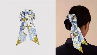 爱马仕Hermes “树之歌”发圈，束发带两用 Twilly小丝巾 Twilly小丝巾 100%桑蚕丝 这款小巧的真丝配饰佩戴方式千变万化，可为您的日常造型增添