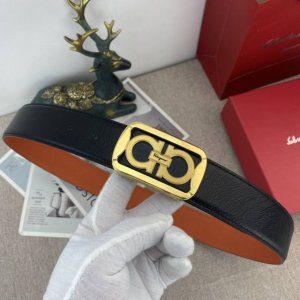 菲拉格慕 特种皮腰带系列 ，原厂五金精品不锈钢扣，手感柔软舒适 宽3.8Cm。