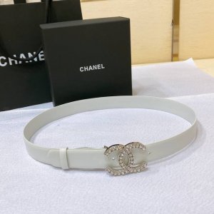 chanel 23p Cc 水钻 金 与银 进口胎牛皮腰带 3.0Cm精品 精致 典雅