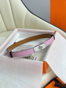 爱马仕女款腰带 全套包装 1.8Mm 女款 凯莉 顶级原单 原厂进口皮 专柜五金 K金 铂金 玫金 长度可调节 专柜同款 经典款式