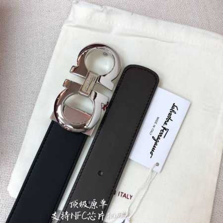 无夹层原厂皮 Ferragamo菲拉格慕 Nfc芯片扫码款 正品尺寸3.5Cm意大利原厂皮 - 点击图像关闭
