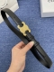 【品牌】赛琳女带 No.550 1.8Cm 特P180 【描述】双面原版皮不可调节式皮带，小牛皮材质，配有钯金色和银色钢金属扣 牛皮材质 不锈钢 意大利制造 腰