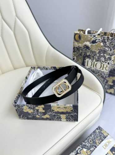 特 Dior 2.0cm腰带 双面原版牛皮 搭配CD标志性扣头 原单品质