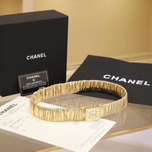 Chanel Cc方块 树脂白 与 黑 Logo小方块 黄铜Logo扣 小牛皮 银色金属 与 金色金属 3.0Cm精品 弹力十足 百搭 优雅 码数含扣S=65C