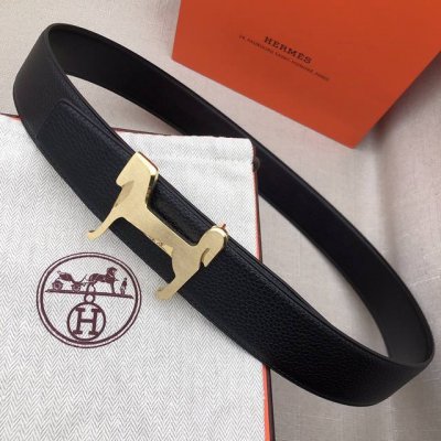 特 。 H家 双头尖 双面原版 原单品质 进口头层牛皮 黑色荔枝纹搭配黑色平纹 寸半38Mm 配H小马金 银扣