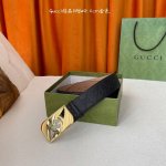 Guc～Ci 经典款进口原厂压花面 搭配原版沙底 精品钢扣 宽4.0 Cm 经典永不过时款 潮流大方 时尚百搭 顶级 原单150
