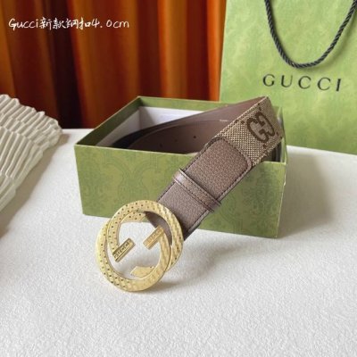 特P180 Gucci 经典款 进口原厂皮 精品钢扣 宽4.0 Cm 经典永不过时款 潮流大方 时尚百搭