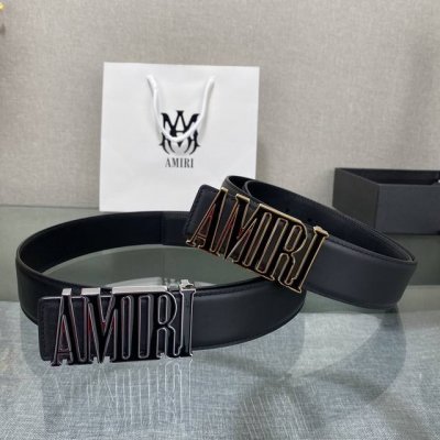爱美丽Amiri最新网红爆款双面牛皮皮带配原装盒专柜同步3.8宽新款上市了，原版牛皮，搭配钢扣，优雅，大方用的方便。谢谢你转载。