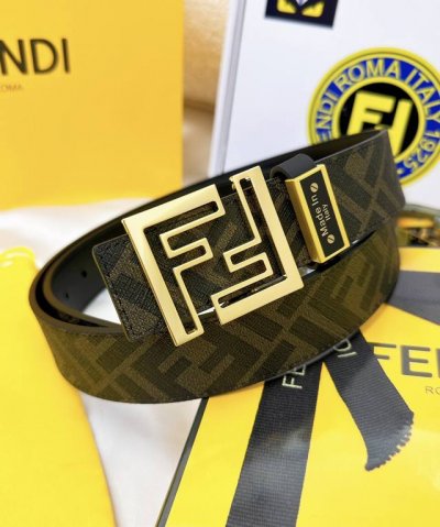 皮带：Fendi.芬迪..顶级原单复刻. 腰带：百分百头层牛皮，保证真皮。双层ff镂空雕刻工艺设计24K纯钢扣材质，永不掉色进口小牛皮正反双面使用商场专柜同等质