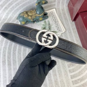 特 古奇 特种皮腰带系列 ，原厂五金精品不锈钢扣，手感柔软舒适 宽3.8Cm。