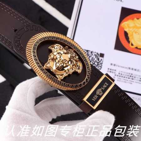 品名：范思哲.Ver Sace双面用 型号：认准如图专柜包装，赠送打孔器 材料：百分百头层牛皮保证真皮。美人头，24K钢扣，复古雕花工艺专柜同等质量， 送人自用 - 点击图像关闭
