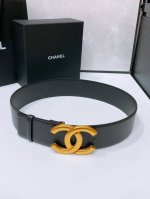 Chanel 复古金扣 小牛皮腰带 简约 经典 手感柔软 5.5Cm