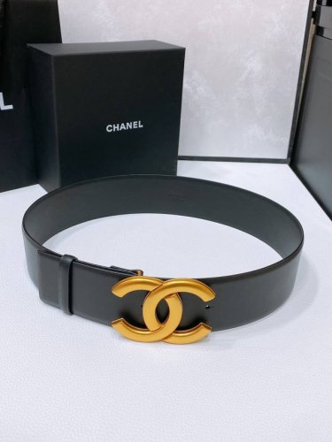 Chanel 复古金扣 小牛皮腰带 简约 经典 手感柔软 5.5Cm