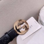 特 Gucci专柜同款 进口牛皮g家专用进口底衬里 搭配纯铜五金带扣，纯进口机械车线，工艺精细宽度40Mm