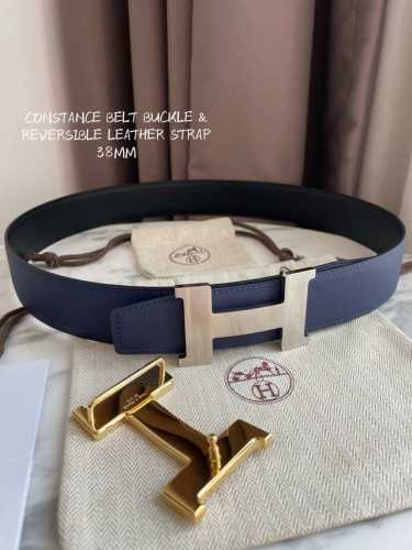 特 Hermes-Constance Belt Buckle & Reversible Leather Strap 38Mm 爱马仕专柜同步 进口Epsom双面