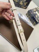 迪奥特P190 这款 Miss Dior 腰带从经典的 Lady Dior 手袋汲取灵感，是二零二三年冬季成衣系列新品。采用黑色光滑牛皮革精心制作，搭配 Cd