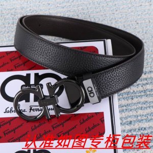 品名：菲拉格木原单 材料：百分百头层牛皮，保证真皮。24K纯钢扣双面可用专柜同等质量， 送人自用首选 包装： 请认准如图专柜包装，赠送打孔器，银联发票，宽度3.