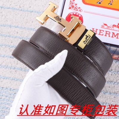 品名：爱马仕...腰带自动带 材料：百分百头层牛皮，保证真皮。24K纯钢扣双面可用专柜同等质量， 送人自用首选 包装： 请认准如图专柜包装，赠送打孔器，银联发票
