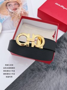 Erragamo.菲拉格慕全套包装 支持nfc扫码 宽度3.5Cm 高级定制款男士皮带 双面进口牛皮 可双面使用 自行选择搭配 真材实料 很有质感 时尚经典不失
