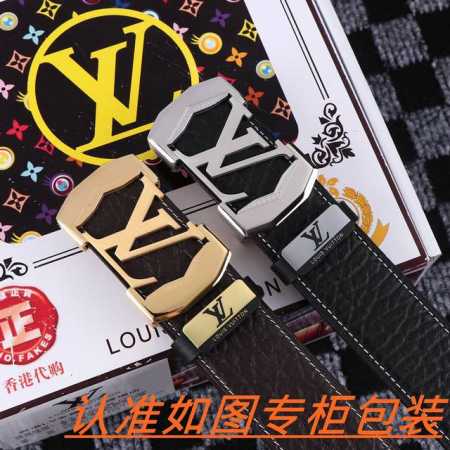 品名：Lv..路易..威登原单 材料：百分百头层牛皮，保证真皮。24K纯钢扣双面可用专柜同等质量， 送人自用首选 包装： 请认准如图专柜包装，赠送打孔器，银联发 - 点击图像关闭