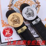 品名：Versace.范思哲原单 材料：百分百头层牛皮，保证真皮。24K纯钢扣双面可用专柜同等质量， 送人自用首选 包装： 请认准如图专柜包装，赠送打孔器，银联