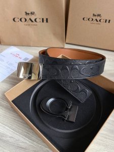 Coach蔻驰 高品质 3.8Cm 高真空电镀五金 ，可双面使用 配备专柜装礼盒