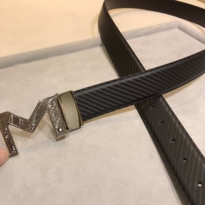 万宝、龙 Mont Blanc 新款 进口原厂牛皮压花 尺寸3.5Cm 顶级