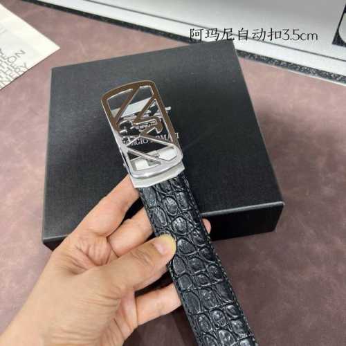 品牌 阿玛尼 新款进口小牛皮 手感细腻柔软 搭配纯钢自动精品钢扣 宽度 3.5Cm