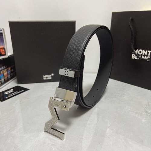 品名：万宝龙 Montblanc 原单 材质：原单牛皮腰带 百分百头层牛皮腰带保证真皮，24K纯钢扣，专柜原单品质、做工精细，时尚大牌，送人自用首选 包装： 请