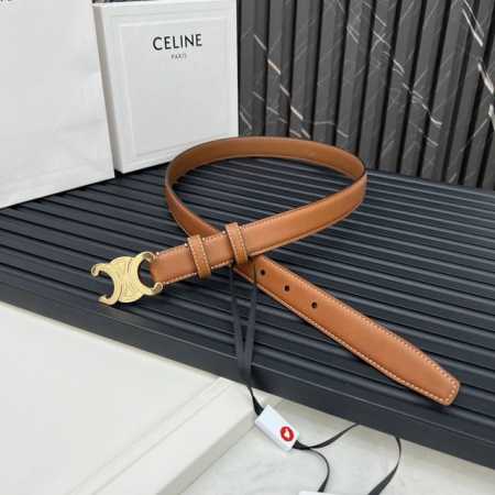 官网款 赛琳celine Ss20新款凯旋门logo 韩版时尚腰带皮带 男士女士通用 宽度2.5Cm - 点击图像关闭