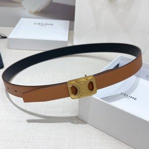 -2.5Cm塞琳腰带，双面头层牛皮荔枝纹，长度：75.80.85.90.95.100.欧，铜五金扣原版开模定制