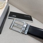 Mont~Blanc万~宝龙 宽3.5Cm 进口双面牛皮 百分百专柜纯铜扣 一带两用 时尚大气 成功男士的必备品 送礼佳品 自行裁剪尺码 扣头可随意搭配！