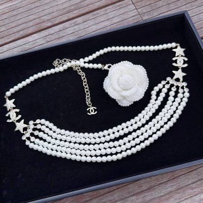 Chanel 香奈儿 珍珠加纯铜镶钻腰链 长度：均码， DDD