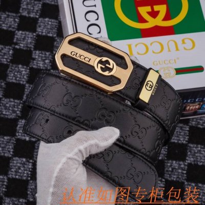 品名：古奇.Gu...Cci原单 材料：百分百头层牛皮，保证真皮。专柜原单品质、做工精细，送人自用首选包装： 请认准如图专柜包装，赠送打孔器，银联发票，宽度3.