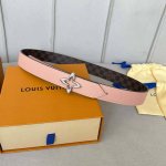 原版包裝 L0Uis Vuitt0N 今季新品 女士原單腰帶 寬度30毫米 經典小花pvc面搭配荔枝紋牛皮壓花 搭配新款精钢五金 可雙面佩戴 百搭款