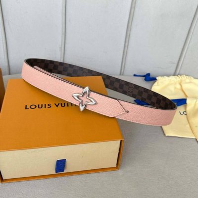 原版包裝 L0Uis Vuitt0N 今季新品 女士原單腰帶 寬度30毫米 經典小花pvc面搭配荔枝紋牛皮壓花 搭配新款精钢五金 可雙面佩戴 百搭款
