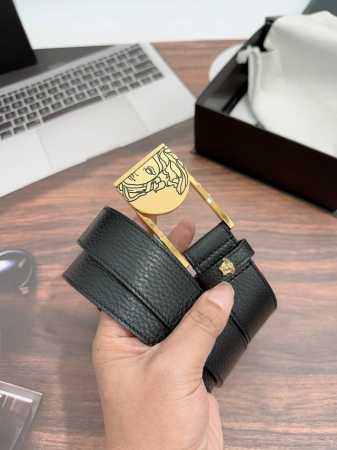 特 范思哲专柜同步原单品质进口小牛皮革！宽度：3.5Cm。9173116 - 点击图像关闭