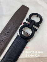 特 Nfc-F3.5Cm高级定制款男士皮带 ，双面进口牛皮，自行选择搭配 真材实料 很有质感 时尚经典不失风范 可自行裁剪 ！