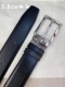 Montblanc万宝龙 宽3.5Cm 采用头层牛皮 精品针式扣头 自由裁剪商务休闲皮带